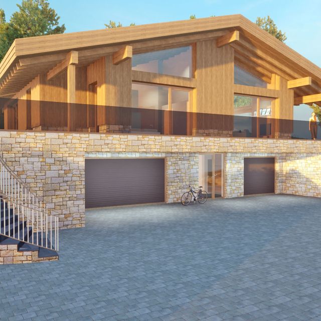 modernes Haus Visualisierung 