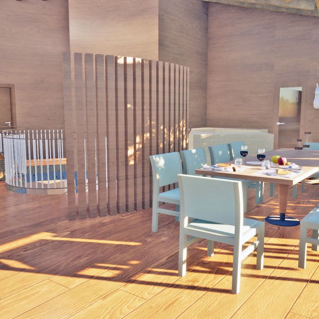 modernes Haus Visualisierung