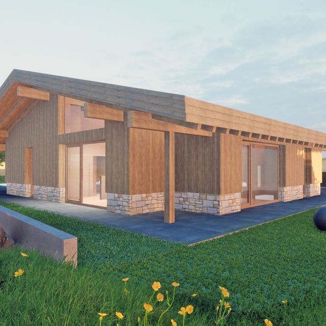 modernes Haus Visualisierung