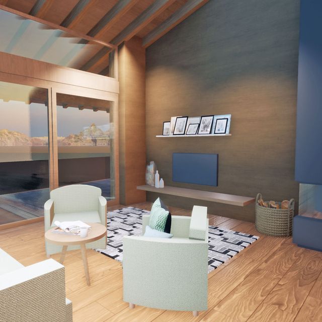 modernes Haus Visualisierung