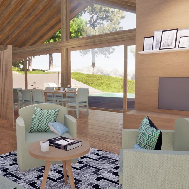 modernes Haus Visualisierung